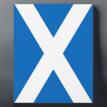 Scottish Flag Plaque<br><div class="desc">Saltire - Flag of Scotland design.</div>