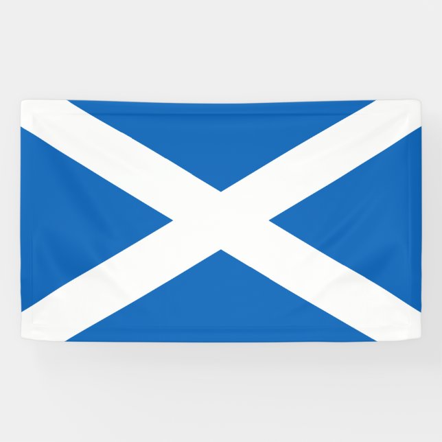 Scottish Flag (Saltire) (Scotland Flag) Banner (Horizontal)