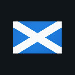 Scottish Flag (Saltire) (Scotland Flag) Canvas Print<br><div class="desc">This design features the national flag of Scotland, also known as St Andrew's Cross or simply the Saltire. It dates back at least to the 16th century and probably earlier. Scotland is currently part of the United Kingdom, but it was once an independent state and there is a strong movement...</div>