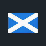 Scottish Flag (Saltire) (Scotland Flag) Canvas Print<br><div class="desc">This design features the national flag of Scotland, also known as St Andrew's Cross or simply the Saltire. It dates back at least to the 16th century and probably earlier. Scotland is currently part of the United Kingdom, but it was once an independent state and there is a strong movement...</div>