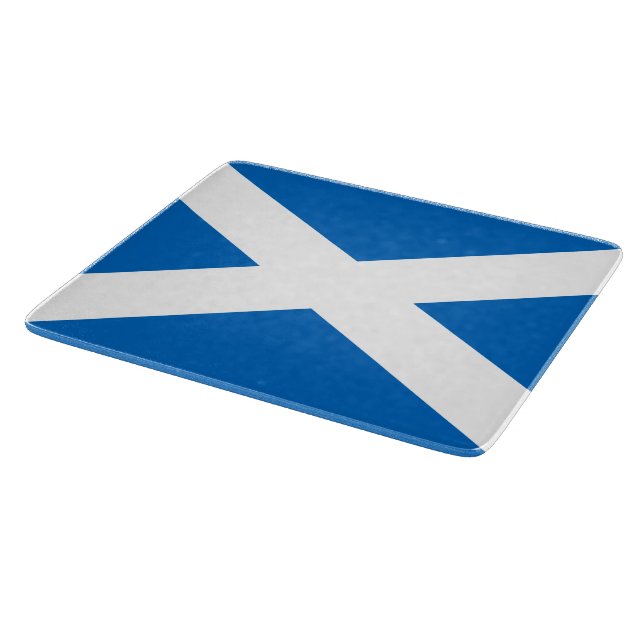 Scottish Flag (Saltire) (Scotland Flag) Cutting Board (Corner)