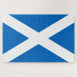 Scottish Flag (Saltire) (Scotland Flag) Jigsaw Puzzle<br><div class="desc">This design features the national flag of Scotland, also known as St Andrew's Cross or simply the Saltire. It dates back at least to the 16th century and probably earlier. Scotland is currently part of the United Kingdom, but it was once an independent state and there is a strong movement...</div>