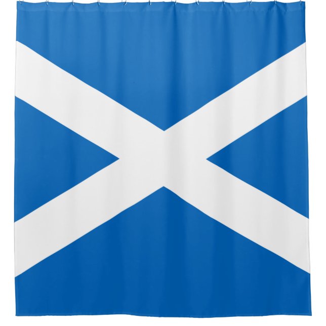 Scottish Flag (Saltire) (Scotland Flag) Shower Curtain (Front)