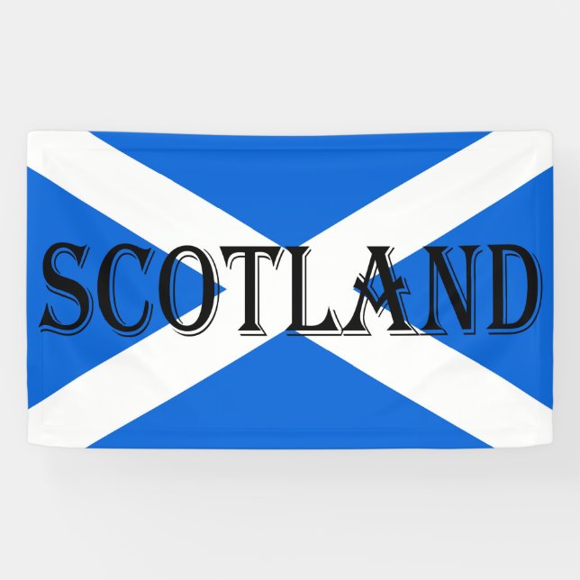 Scottish Flag Scotland bnrcnt Banner (Horizontal)