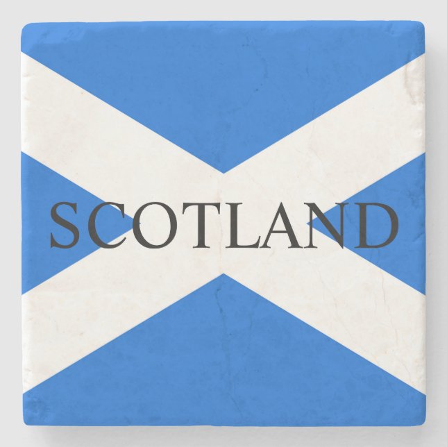 Scottish Flag Scotland coastercnt Stone Coaster (Front)