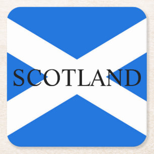 Scottish Flag Scotland coastert Square Paper Coaster