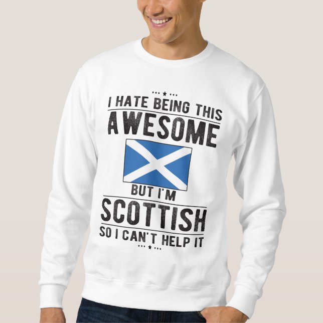 Scottish Flag Scotland Heritage Scottish Roots Sweatshirt (Front)