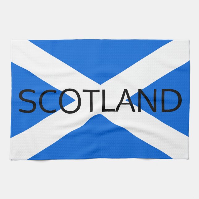 Scottish Flag Scotland ktt Tea Towel (Horizontal)