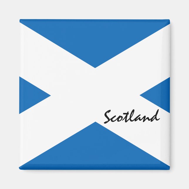 Scottish flag & Scotland Land Patriots /sport fans Magnet (Front)