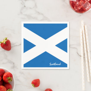 Scottish flag & Scotland party fashion /sport fans Napkin