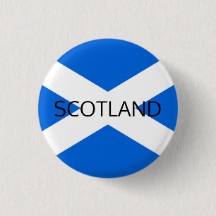 Scottish Flag Scotland Pinback Button arc1