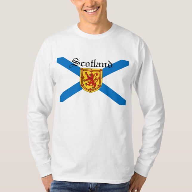 Scottish Flag Scotland Rampant Lion Customised T-Shirt (Front)
