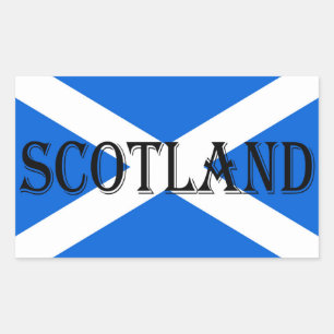 Scottish Flag Scotland stkt Rectangular Sticker