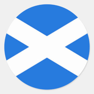 Scottish Flag stkcnt Classic Round Sticker