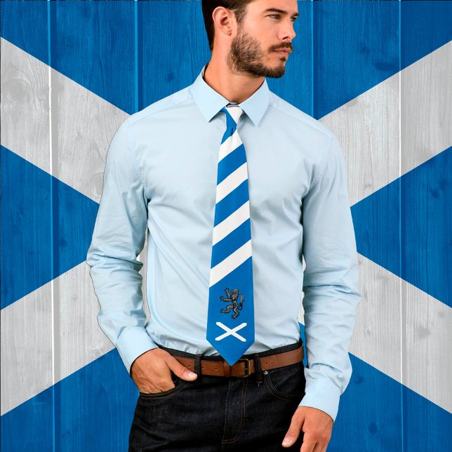 Scottish Flag Tie, Rampant, patriotic Scotland Tie (Creator Uploaded)