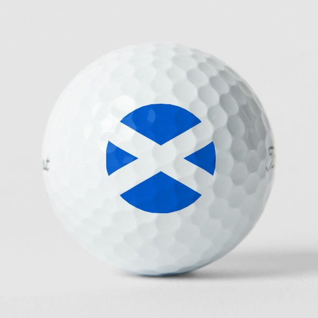 Scottish Flag tpv1 gbcnt Golf Balls (Front)