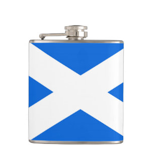 Scottish Flag Vinyl Wrapped flacnt Hip Flask