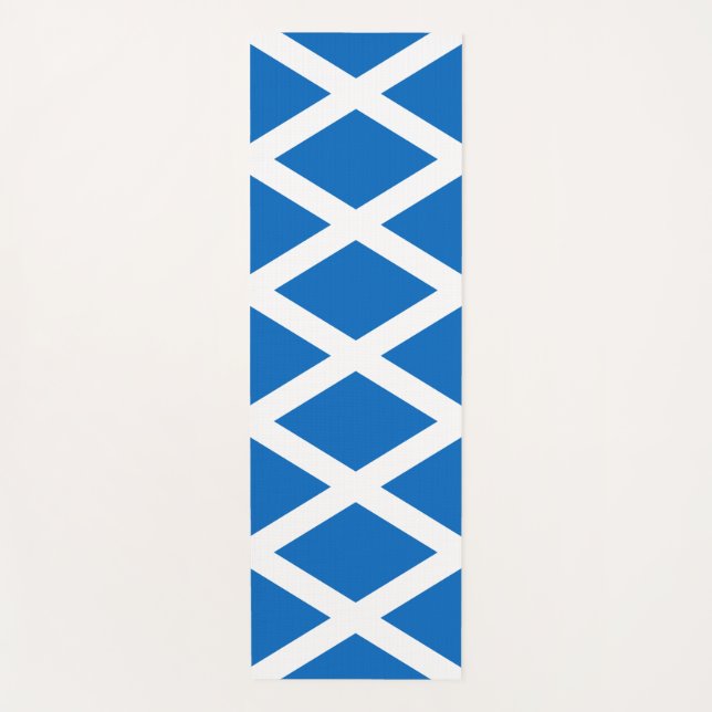 Scottish flag yoga mat (Front)