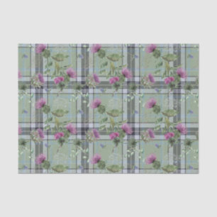 Scottish Floral and Tartan Series Design 15 Tissue Paper