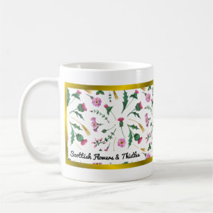 Scottish Flowers & Thistles Coffee Mug