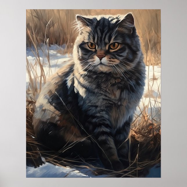 Scottish Fold Art Print Poster (Front)