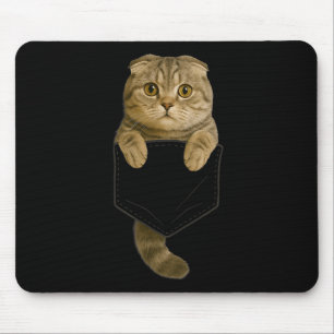 Scottish Fold Cat Pocket Gifts Cat Mum Cat Dad Cat Mouse Pad