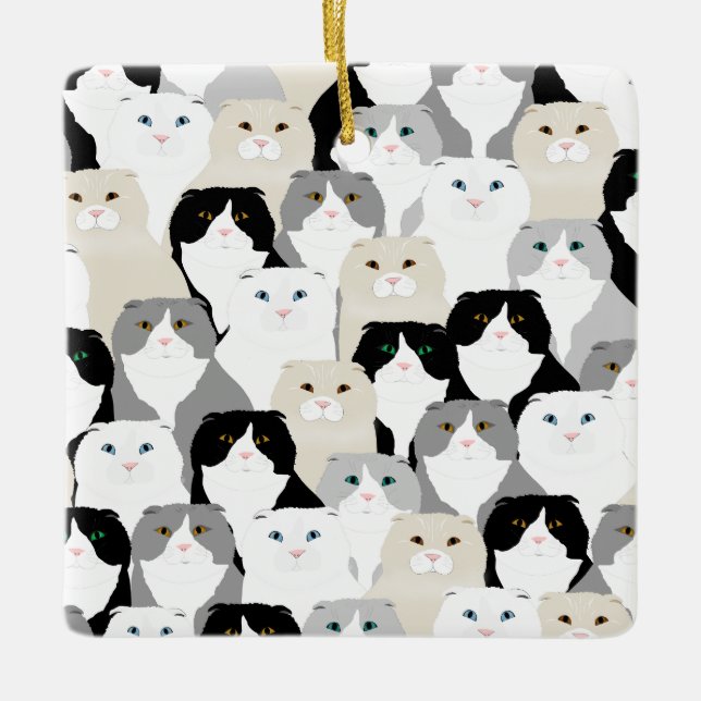 Scottish Fold Cats Ornament (Front)