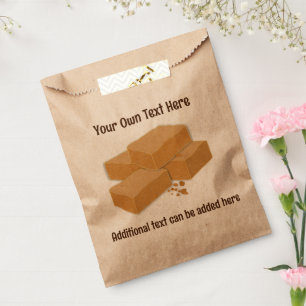 Scottish Fudge is Tablet - Hard Candy - add text Favour Bags