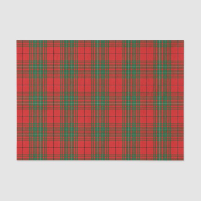 Scottish Gifts Clan Cumming Red Tartan Tissue Paper (Front)