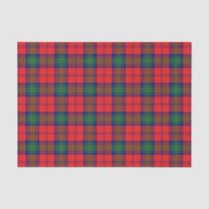 Scottish Gifts Clan Lindsay Red Green Tartan Tissue Paper