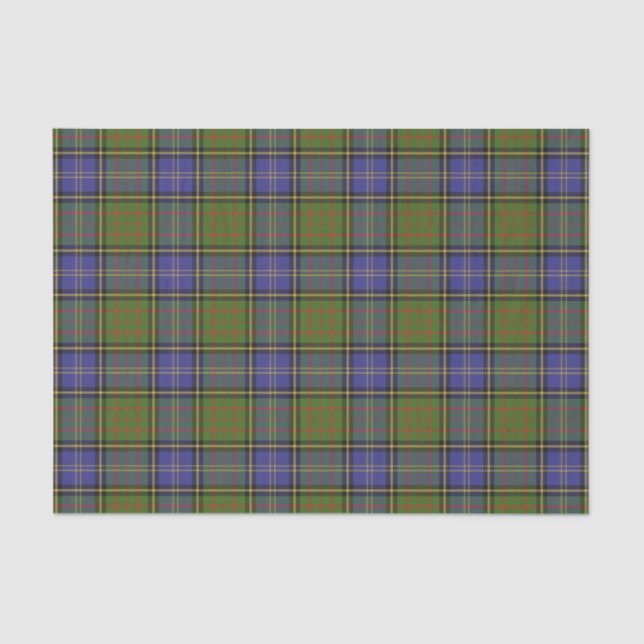 Scottish Gifts Clan MacMillan Hunting Tartan Tissue Paper (Front)
