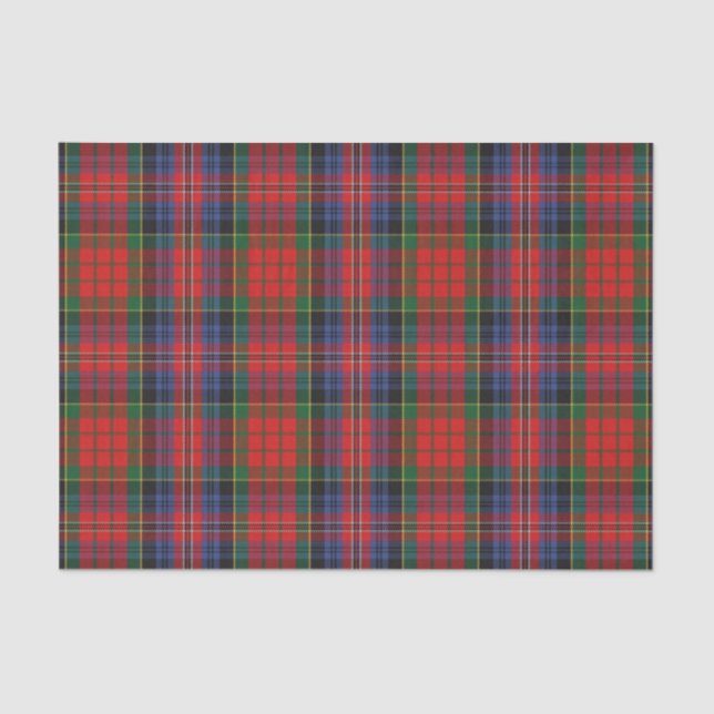 Scottish Gifts Clan MacPherson Red Tartan Tissue Paper (Front)