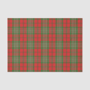Scottish Gifts Clan Scott Red and Green Tartan Tissue Paper
