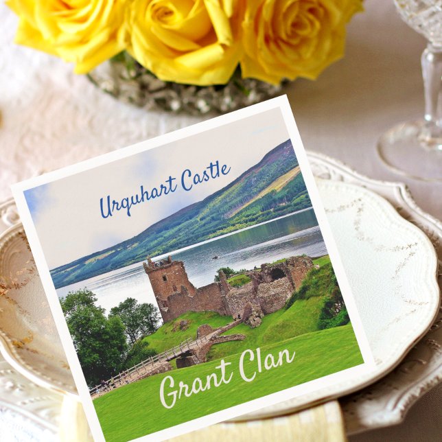 Scottish Grant Clan–Urquhart Castle Napkins (Creator Uploaded)