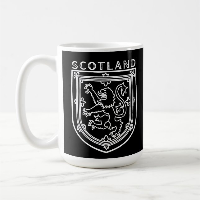 Scottish Heritage Crest Inspired , Scotland Coffee Mug (Left)