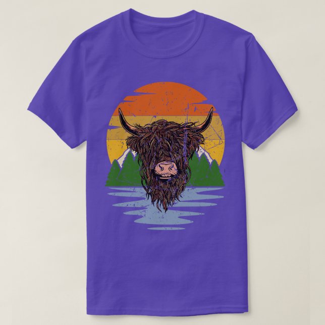 Scottish Highland Cattle 4 T-Shirt (Design Front)