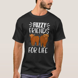Scottish Highland Cattle Cow Breeder Longhorn Fuzz T-Shirt