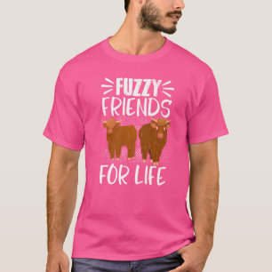 Scottish Highland Cattle Cow Breeder Longhorn Fuzz T-Shirt