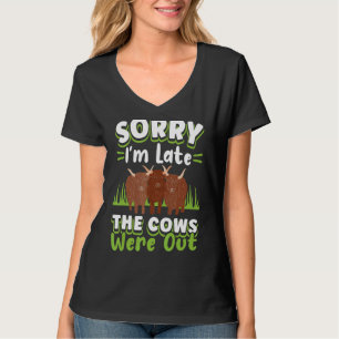 Scottish Highland Cattle Cow Breeder Longhorn Sorr T-Shirt