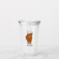 Scottish Highland Cattle Cow Graphic Personalised
