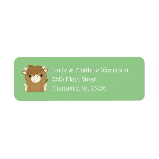 Scottish Highland Cow Baby Shower (Front)