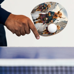 Scottish Highland Cow Bagpipe Parade, Ping Pong Paddle