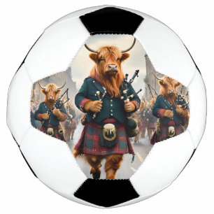 Scottish Highland Cow Bagpipe Parade, Soccer Ball