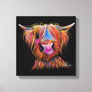 SCoTTiSH HigHLaND CoW ' BRuCE ' by SHiRLeY Mac Canvas Print