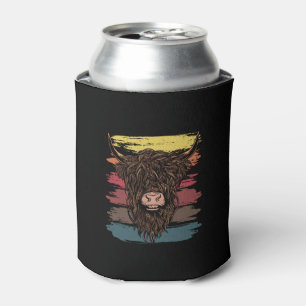 Scottish Highland Cow Can Cooler