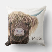 Scottish Highland Cow Charlie With Straggly Hair