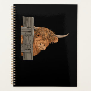 Scottish Highland Cow Gift Women Highland Cow Planner