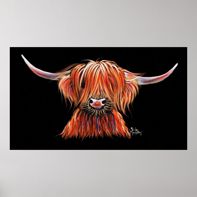 SCoTTiSH HigHLaND CoW ' HaRLeY ' by SHiRLeY Mac Poster (Front)