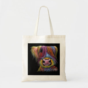 Scottish Highland Cow ' MacKENZIE ' by Shirley Mac Tote Bag