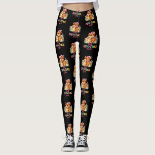Scottish Highland Cow Mum Happy Mother's Day Leggings